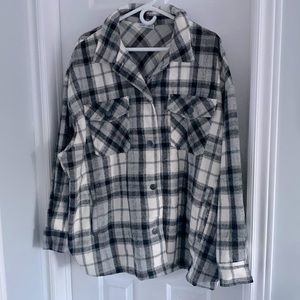 Plaid Shacket-size 2X